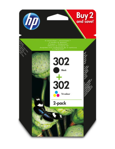 HP 302 CARTUCHO DE TINTA NEGRO+TRICOLOR HP302