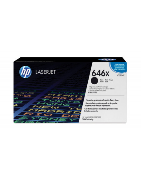 HP TONER 646X NEGRO ALTA CAPACIDAD (CE264X) HP TONER 646X NEGRO ALTA CAPACIDAD (CE264X)