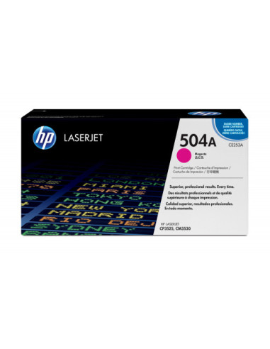 HP TONER 504A MAGENTA LASERJET CP3525/CM3530 (CE253A)