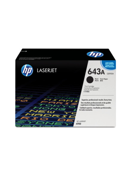 HP TONER 643A NEGRO (Q5950A) HP TONER 643A NEGRO (Q5950A)