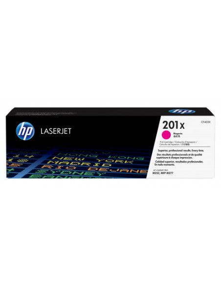 HP TONER 201X MAGENTA ALTA CAPACIDAD LASERJET PRO M252/M229 (CF403X) HP TONER 201X MAGENTA ALTA CAPACIDAD LASERJET PRO M252/M229 (CF403X)