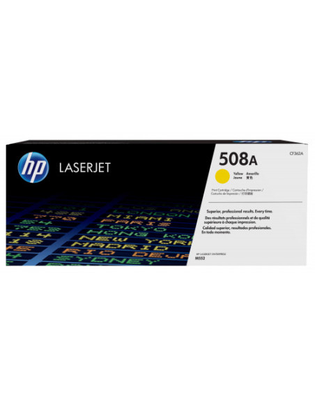 HP TONER 508A AMARILLO LASERJET M553 (CF362A) HP TONER 508A AMARILLO LASERJET M553 (CF362A)