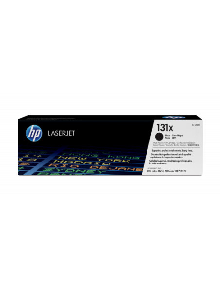 HP TONER 131X NEGRO ALTA CAPACIDAD LASERJET M251/M276 (CF210X) HP TONER 131X NEGRO ALTA CAPACIDAD LASERJET M251/M276 (CF210X)