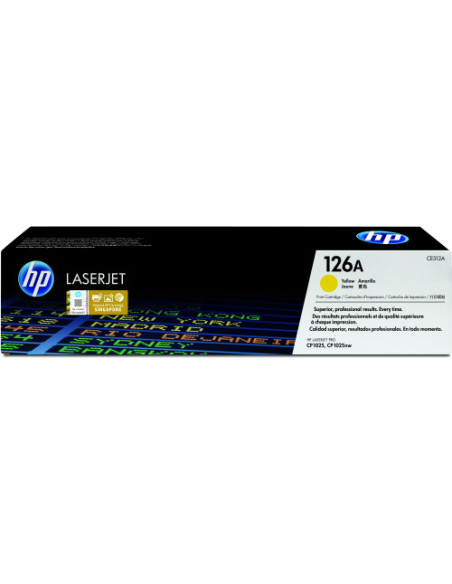 HP TONER 126A AMARILLO LASERJET M175/M176/M177/CP1025(CE312A) HP TONER 126A AMARILLO LASERJET M175/M176/M177/CP1025(CE312A)