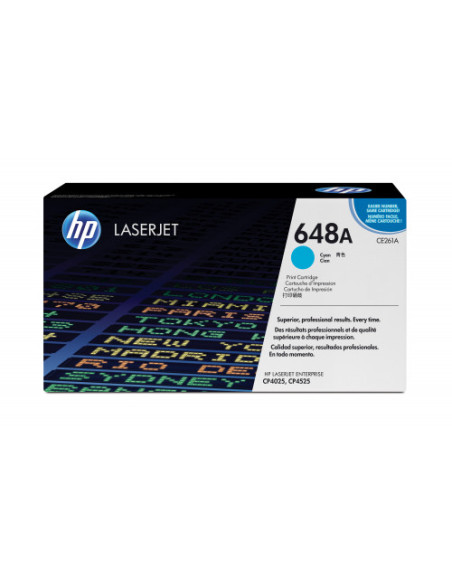 HP TONER 648A CIAN LASERJET CP4025/CP4525/CM4540 (CE261A) HP TONER 648A CIAN LASERJET CP4025/CP4525/CM4540 (CE261A)