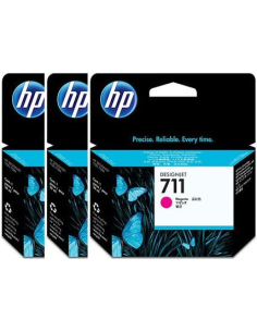 PACK 3 CARTUCHOS DE TINTA HP Nº711 MAGENTA/29ML (CZ135A) 2