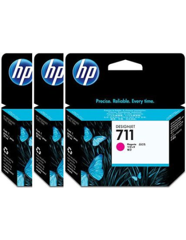 HP 711 PACK 3 CARTUCHOSS DE TINTA HP711 MAGENTA...