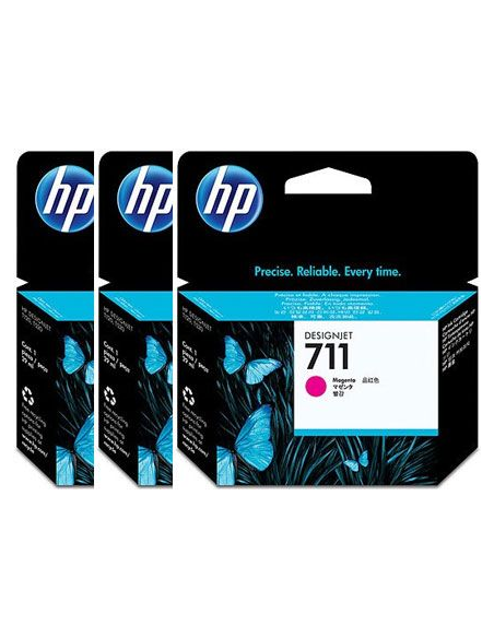 HP 711 PACK 3 CARTUCHOSS DE TINTA HP711 MAGENTA (CZ135A)