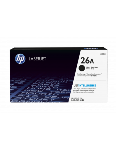 HP TONER 26A NEGRO LASERJET PRO M402/426 (CF226A) HP TONER 26A NEGRO LASERJET PRO M402/426 (CF226A)