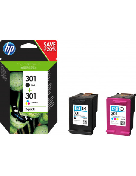 TINTA HP NEGRO HP301 PACK (NEGRO/TRICOLOR) N9J72AE TINTA HP NEGRO HP301 PACK (NEGRO/TRICOLOR) N9J72AE