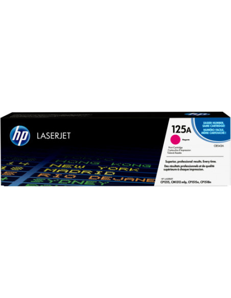 HP TONER 125A MAGENTA LASERJET CP1215/1515/CM1312 (CB543A) HP TONER 125A MAGENTA LASERJET CP1215/1515/CM1312 (CB543A)