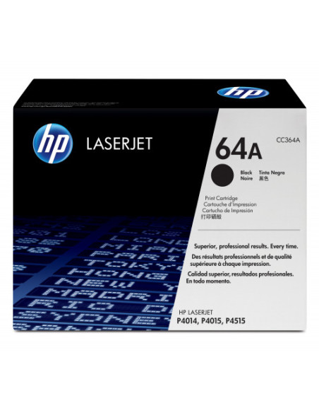 HP TONER 64A NEGRO LASERJET P4015/P4515 (CC364A) HP TONER 64A NEGRO LASERJET P4015/P4515 (CC364A)