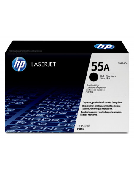 HP TONER 55A NEGRO LASERJET P3015 (CE255A) HP TONER 55A NEGRO LASERJET P3015 (CE255A)