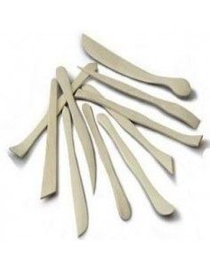 BLISTER 10 PALILLOS DE MODELAR DE MADERA