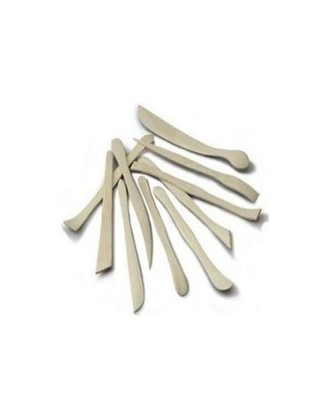 BLISTER 10 PALILLOS DE MODELAR DE MADERA BLISTER 10 PALILLOS DE MODELAR DE MADERA