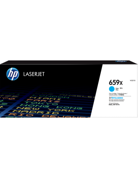 HP LaserJet Cartucho de tóner Original 659X cian de alta capacidad