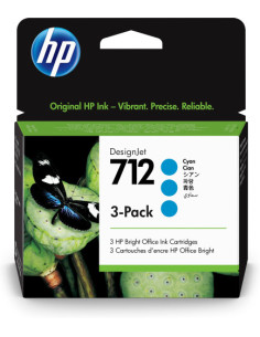 HP GRAN FORMATO 712 PACK 3 CIAN