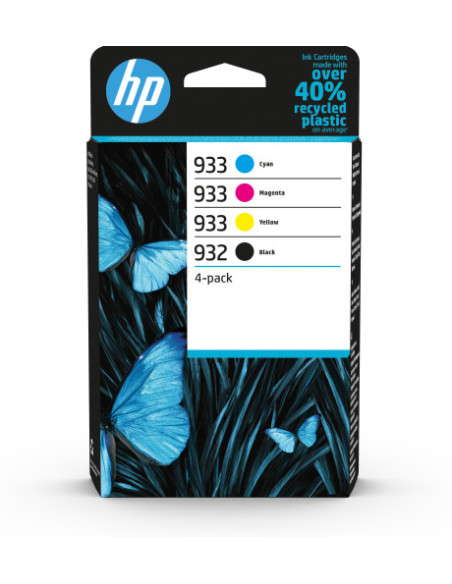 HP CARTUCHO DE TINTA PACK TRICOLOR + NEGRO932 y 933 OJ6100 HP CARTUCHO DE TINTA PACK TRICOLOR + NEGRO932 y 933 OJ6100