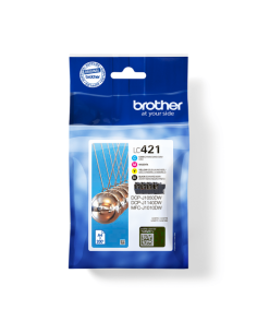 BROTHER TINTA PACK 4 COLORES LC421VAL DCP-J1050DW / DCP-J1140DW / MFC-J1010DW