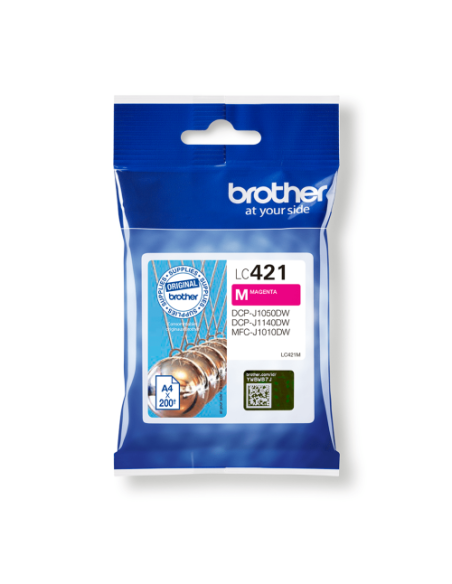 BROTHER TINTA MAGENTA LC421M DCP-J1050DW / DCP-J1140DW / MFC-J1010DW BROTHER TINTA MAGENTA LC421M DCP-J1050DW / DCP-J1140DW / MFC-J1010DW
