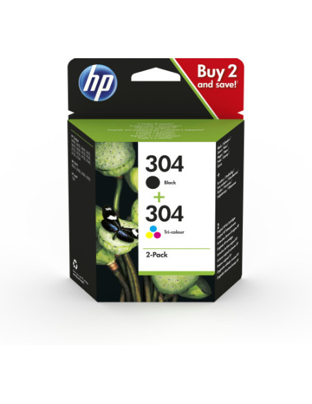 HP DESKJET 3720 COMBO PACK 2 NEGRO Y COLOR Nº304 HP DESKJET 3720 COMBO PACK 2 NEGRO Y COLOR Nº304