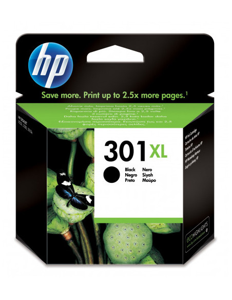 CARTUCHO DE TINTA HP DESKJET 1050 2050 3050 NEGRO Nº301XL 8ML (CH563EE) CARTUCHO DE TINTA HP DESKJET 1050 2050 3050 NEGRO Nº301XL 8ML (CH563EE)