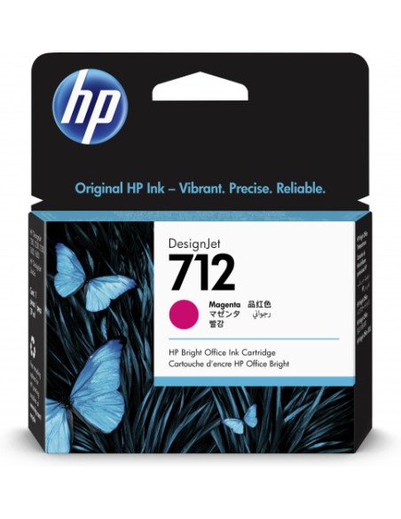 CARTUCHO GRAN FORMATO TINTA HP 712 MAGENTA (3ED68A) CARTUCHO GRAN FORMATO TINTA HP 712 MAGENTA (3ED68A)