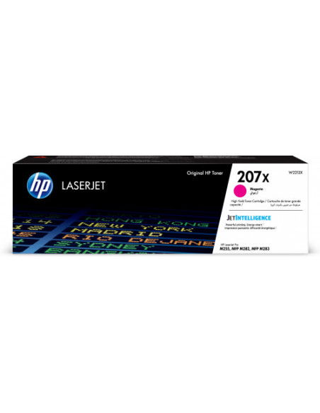 HP TONER 207X MAGENTA LASERJET M255/M282 (W2213X) HP TONER 207X MAGENTA LASERJET M255/M282 (W2213X)