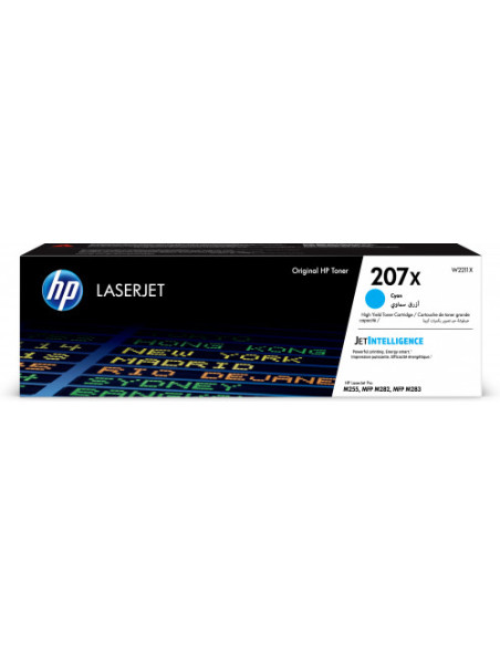 HP TONER 207X CIAN LASERJET M255/M282 (W2211X) HP TONER 207X CIAN LASERJET M255/M282 (W2211X)