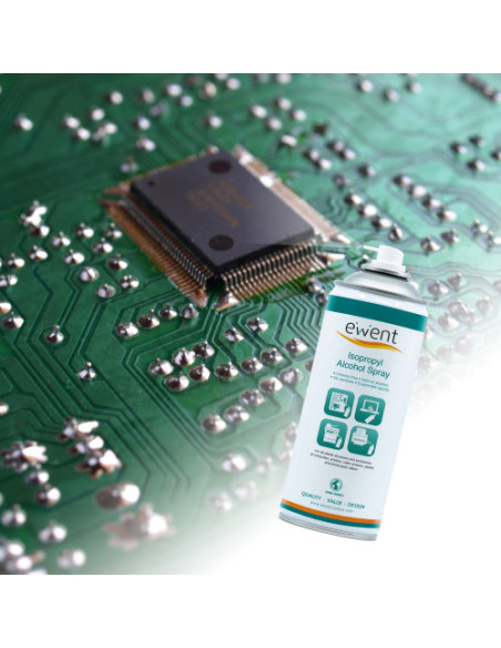 Ewent EW5611 kit de limpieza para computadora Espray para limpieza de equipos Universal 400 ml