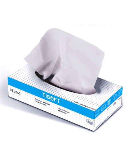 CAJA DE 100 PAÑUELOS FACIALES TISOFT CE498