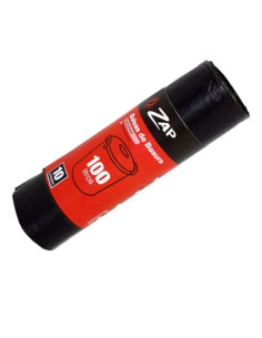 ROLLO 10 UNIDADES BOLSA BASURA NEGRO ESPECIAL COMUNIDAD 100 LITROS ZAP 320187