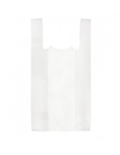 PAQUETE 50 BOLSAS CAMISETA 42X28X53CM PLÁSTICO RECICLADO 200 MICRAS
