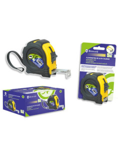 FLEXOMETRO CON CARCASA REFORZADA 5 METROS X 25 MM. BISMARK 326131