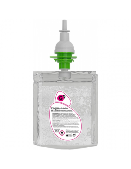 CAJA 6 RECAMBIOS DE GEL HIDROALCOHOLICO (1 LITRO X RECAMBIO) G3 JA107 CAJA 6 RECAMBIOS DE GEL HIDROALCOHOLICO (1 LITRO X RECAMBIO) G3 JA107