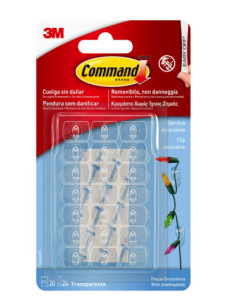 BLISTER 3 GANCHOS ADHESIVOS BLANCO PEQUEÑOS CON PUNTA ALAMBRE HASTA 225G COMMAND 17067 3M 7100269665