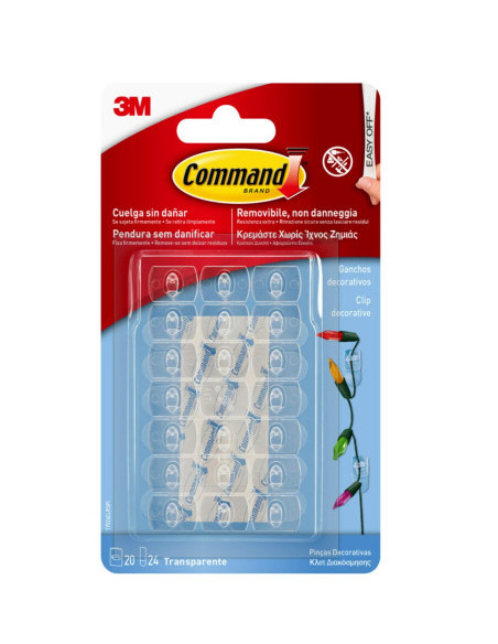 BLISTER 3 GANCHOS ADHESIVOS BLANCO PEQUEÑOS CON PUNTA ALAMBRE HASTA 225G COMMAND 17067 3M 7100269665 BLISTER 3 GANCHOS ADHESIVOS BLANCO PEQUEÑOS CON PUNTA ALAMBRE HASTA 225G COMMAND 17067 3M 7100269665