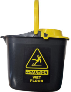 CUBO+ESCURRIDOR ASA PLASTICO OVALADO 15 LITROS MARIÑO CB005