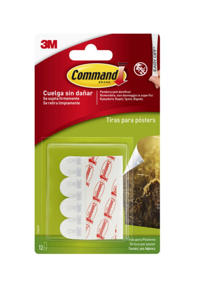 BLISTER TIRAS ADHESIVAS PARA PÓSTERS COMMAND 17024 3M 7100123226 BLISTER TIRAS ADHESIVAS PARA PÓSTERS COMMAND 17024 3M 7100123226