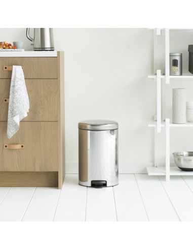 PAPELERA CUBO PEDAL 20 LITROS INOX BRILLO...
