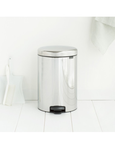 PAPELERA CUBO PEDAL 20 LITROS INOX BRILLO...