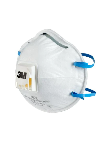 CAJA 5 MASCARILLAS RESPIRADORAS 8822-5 FFP2 CON VÁLVULA 3M 7100328975
