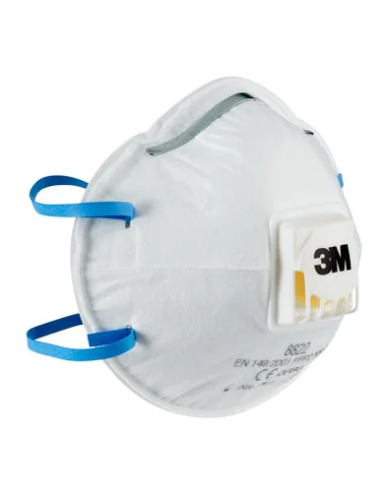 CAJA 5 MASCARILLAS RESPIRADORAS 8822-5 FFP2 CON...