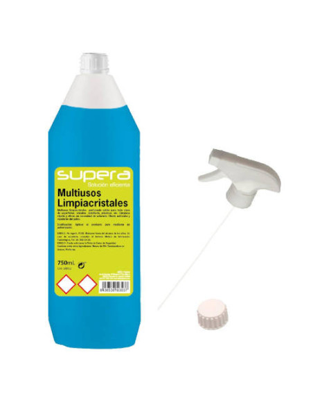 CAJA 20 MULTIUSOS LIMPIACRISTALES 750 ML SUPERA LI324