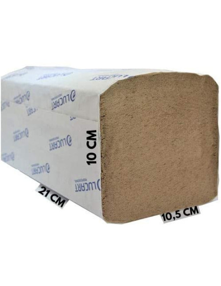 PAQUETE 3800 TOALLAS V2 ECONATURAL LUCART CE594