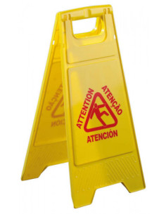 CARTEL SEÑAL SUELO MOJADO PULL IMPORT CS067