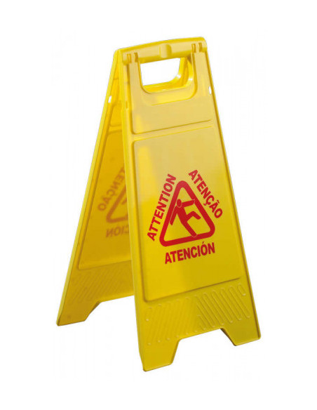 CARTEL SEÑAL SUELO MOJADO PULL IMPORT CS067