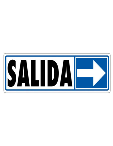 CARTEL SEÑAL "SALIDA (DERECHA)" 175X65 PVC GRIS ARCHIVO 2000 6177-06 GS CARTEL SEÑAL "SALIDA (DERECHA)" 175X65 PVC GRIS ARCHIVO 2000 6177-06 GS