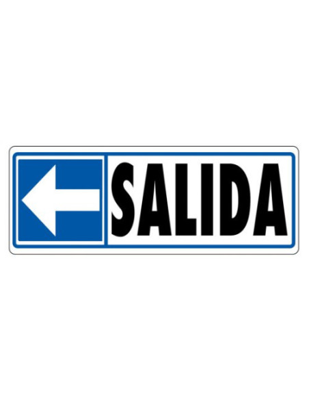 CARTEL SEÑAL "SALIDA (IZQUIERDA)" 175X65 PVC GRIS ARCHIVO 2000 6177-05 GS CARTEL SEÑAL "SALIDA (IZQUIERDA)" 175X65 PVC GRIS ARCHIVO 2000 6177-05 GS