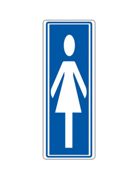 CARTEL SEÑAL "DAMAS" 175X65 PVC GRIS ARCHIVO 2000 6177-02 GS